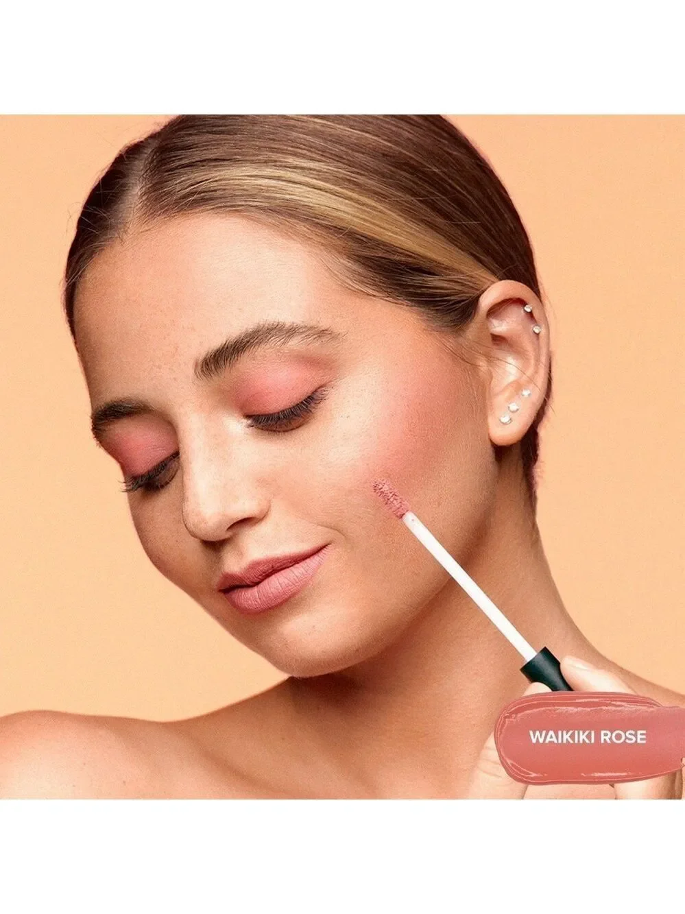 NudeStix WAIKIKI ROSE Magnetic Lip Plush Paint Gel | NEW | Neutral Rose Coral